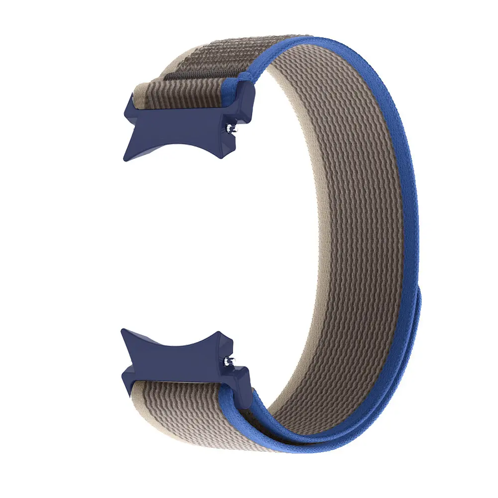 Ремешок для Samsung Galaxy Watch 5 Pro 45mm - серо-синий Watchbands Cloth ширина крепления 20мм нейлоновый (WB09-9063704) - фото 2