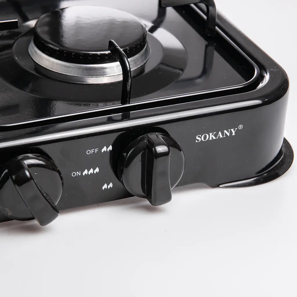 Газова плита настільна Sokany SK-6004-Black 4 конфорки Чорний - фото 6