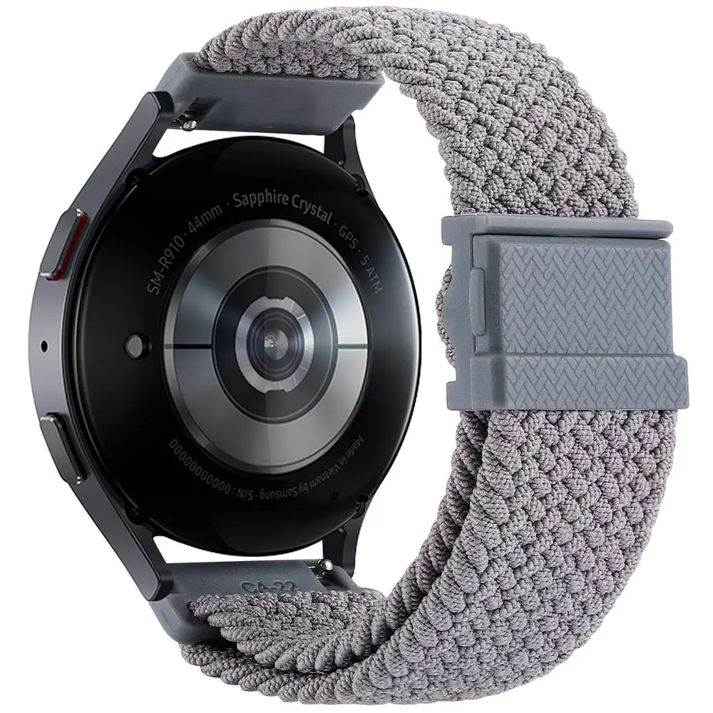 Нейлоновий ремінець Universal 22 mm Elastic Adjustment Samsung/Amazfit/Huawei Gray - фото 2
