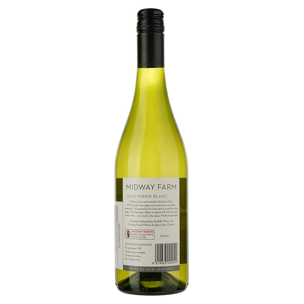 Вино Midway Farm Sauvignon Blanc, белое, сухое, 0,75 л - фото 2