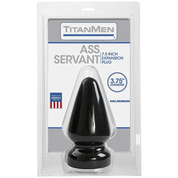 Пробка для фістингу Doc Johnson Titanmen ToolsButt Plug 3.75 Inch Ass Servant, діаметр 9,4см - фото 2