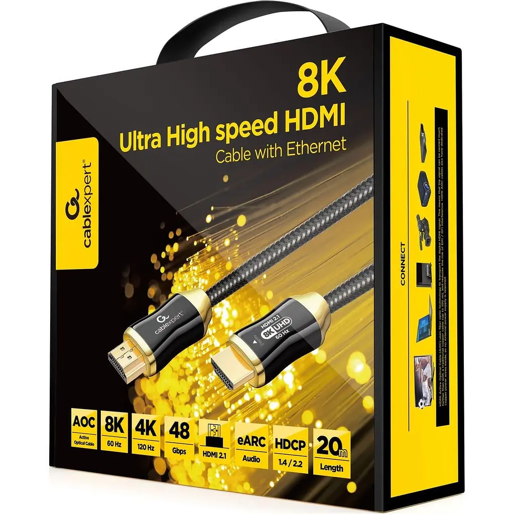 Кабель Cablexpert HDMI-HDMI V 2.1 20 м (CCBP-HDMI8K-AOC-20M) - фото 2