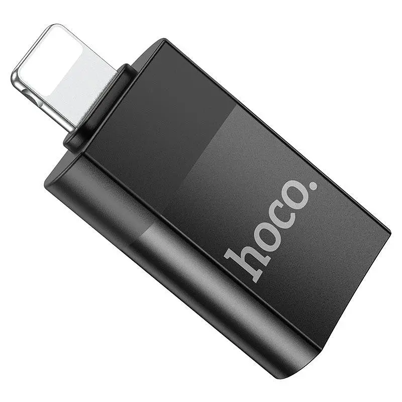 Адаптер Hoco UA17 — Lightning тато на USB 2.0 маму 6931474761989 - фото 2