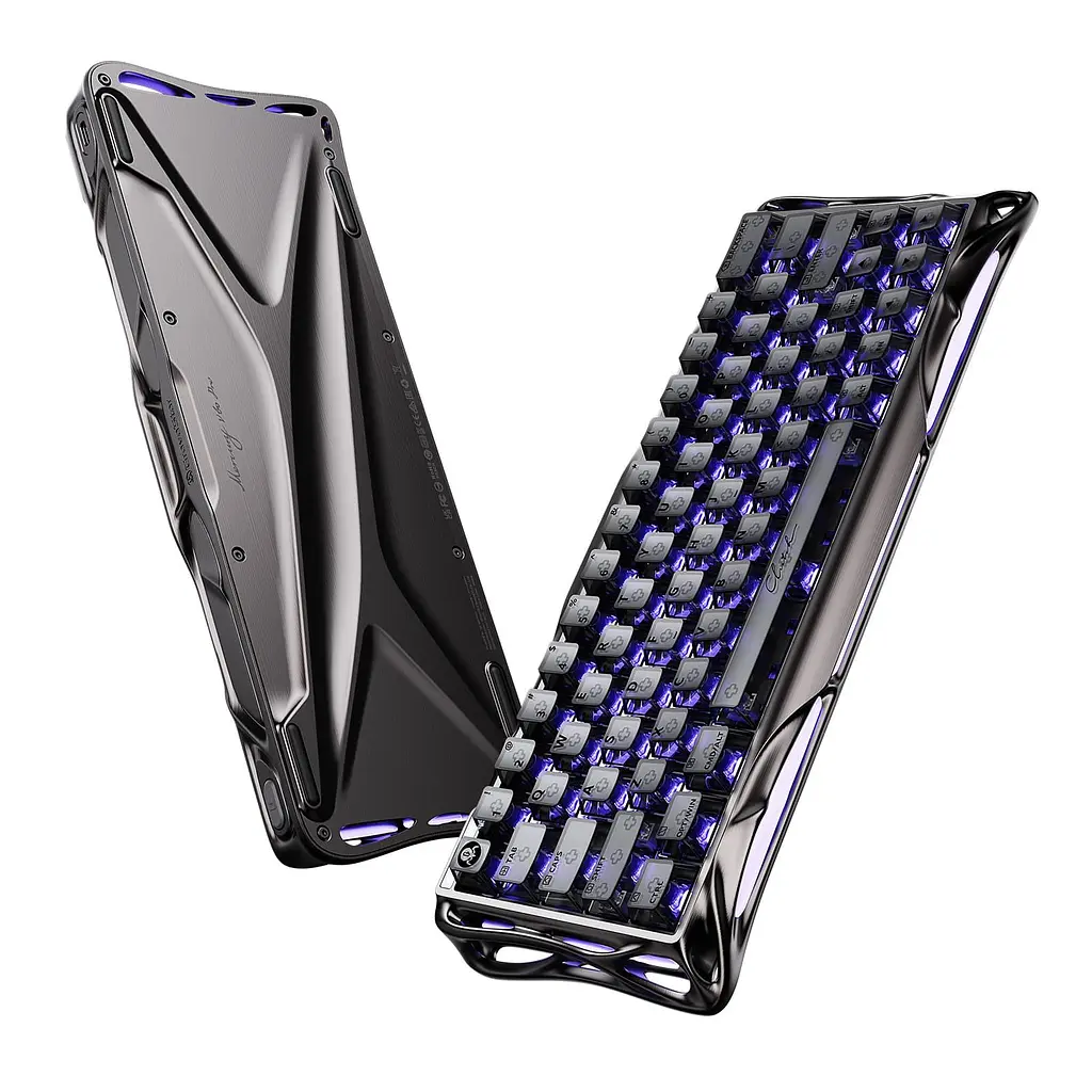 Клавіатура GravaStar Mercury V60 UFO Magnetic Gaming 8K USB-A RGB Gunmetal Smoke (GSV60PRO_XTAL_S_BLK) - фото 3