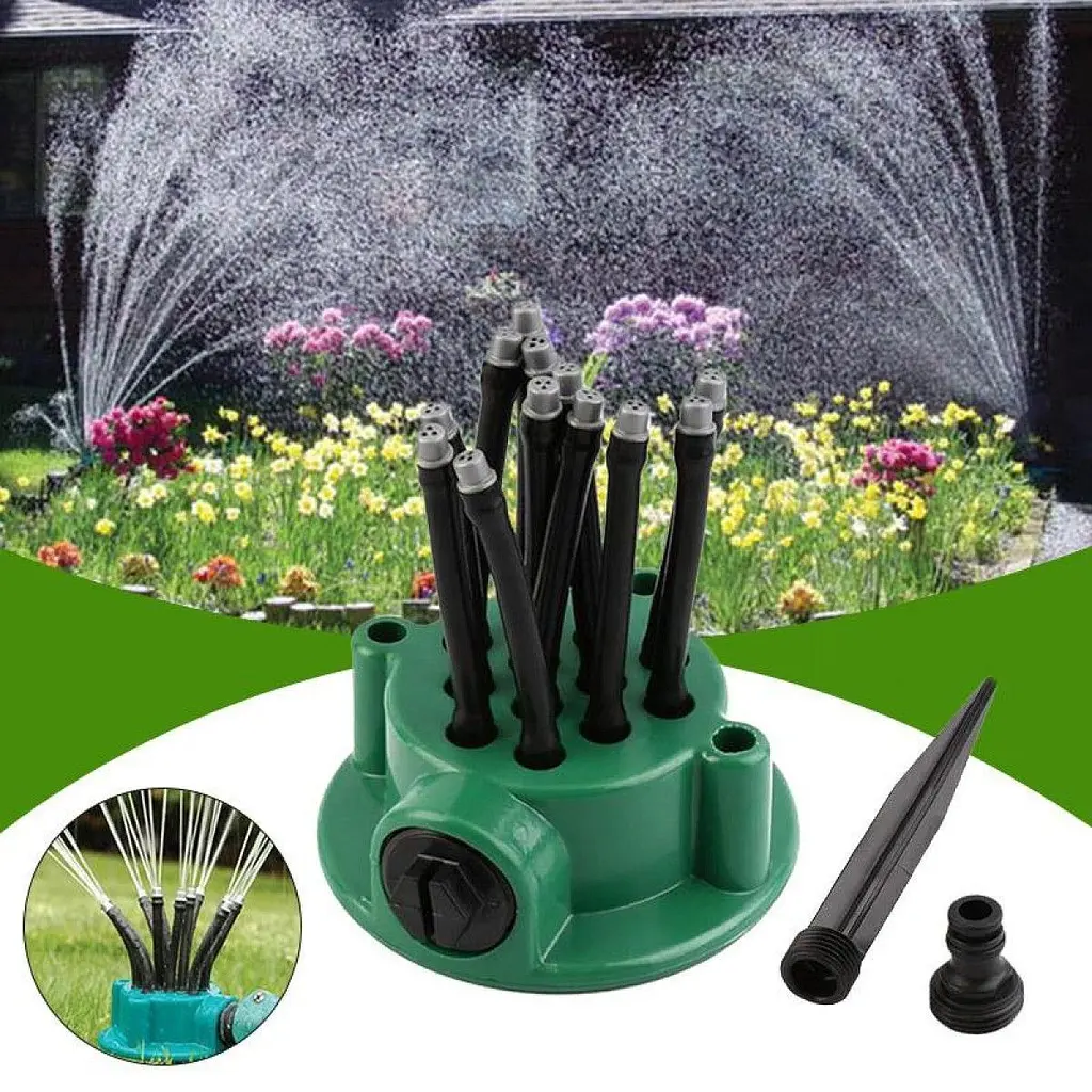 Розумна система поливу Multifunctional Water Sprinkler розпилювач дощувач для поливу газону на 360 градусів - фото 6