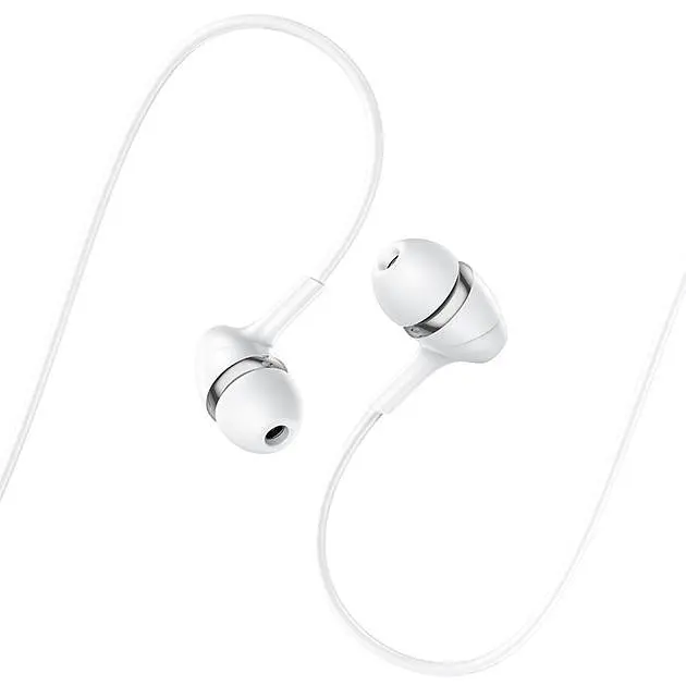 Проводные наушники Hoco M76 Maya universal earphones with mic, 3.5mm, 1.2m, white - фото 3