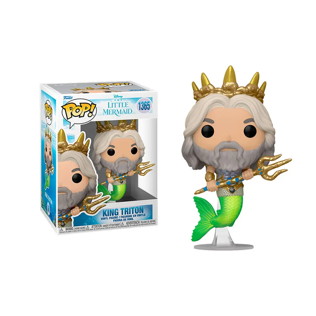 Фигурка Funko Pop Фанко Поп The Little Mermaid King Triton Русалочка Король Тритон 10 см LM KT 1365 - фото 2
