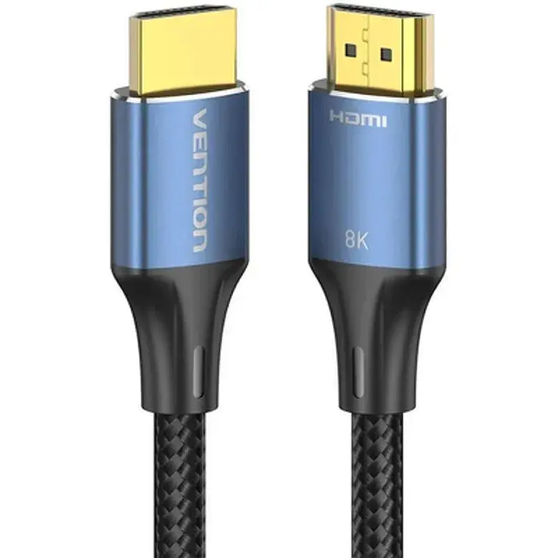 Кабель мультимедійний HDMI M to HDMI M 2.0m 8K60Hz cotton braided blue Vention (ALGLH) - фото 3