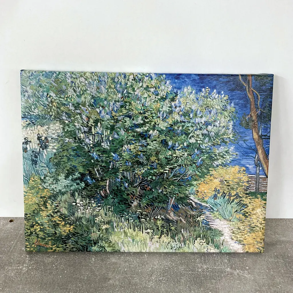 Інтер'єрна картина Кущ бузку, Вінсент ван Гог, Vincent van Gogh, Lilac Bush, інтер'єрний декор, 60×80 см (id6664) - фото 5