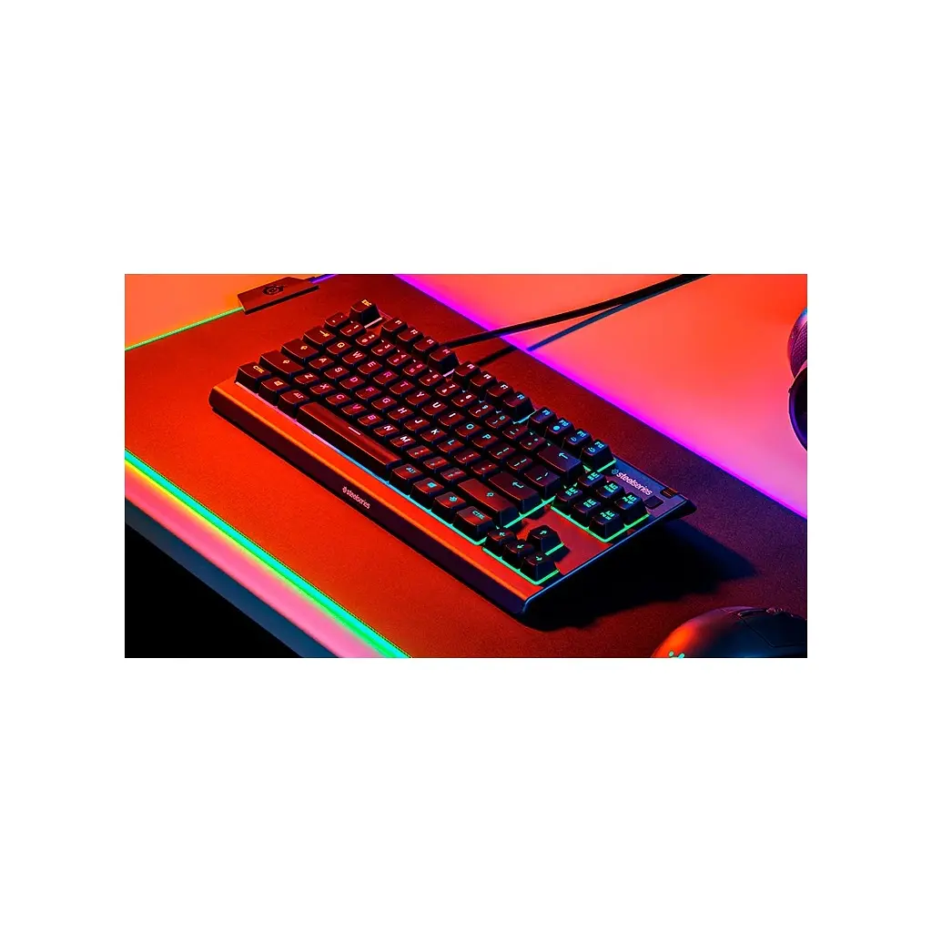 Клавіатура SteelSeries Apex 3 TKL UA USB Black (64831) - фото 9