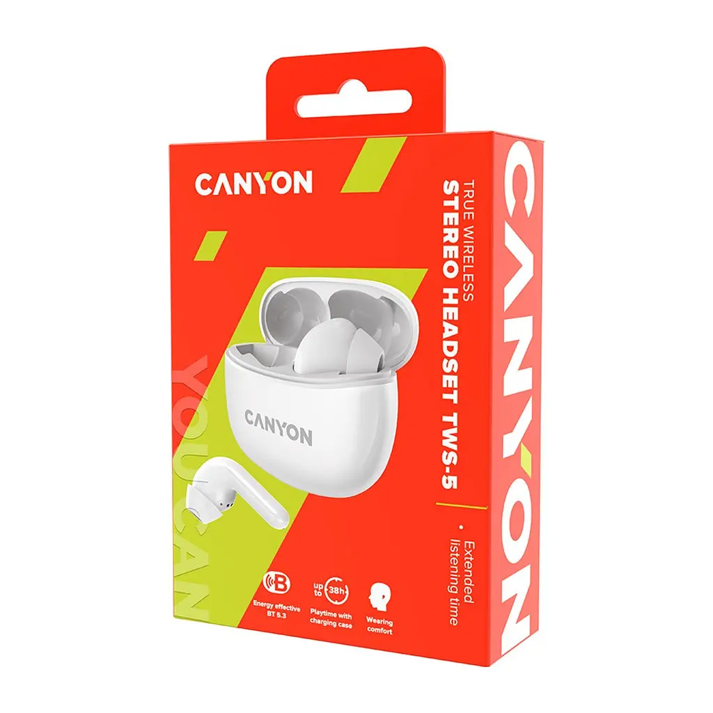 Навушники Canyon TWS-5 White (CNS-TWS5W) - фото 5