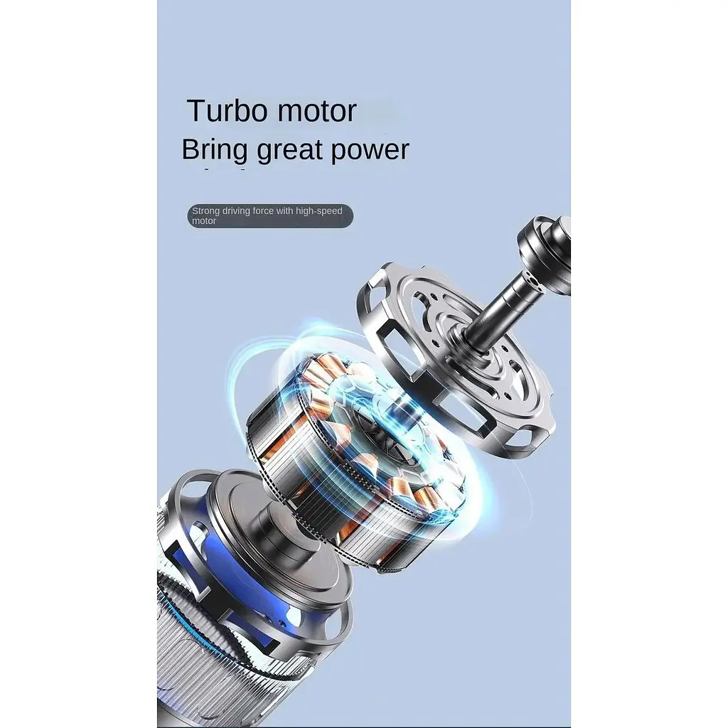 Бездротовий пилосос Grikey F3 портативний 2 в 1 два режими вдув/видув 120W Чорний (GK591) - фото 11