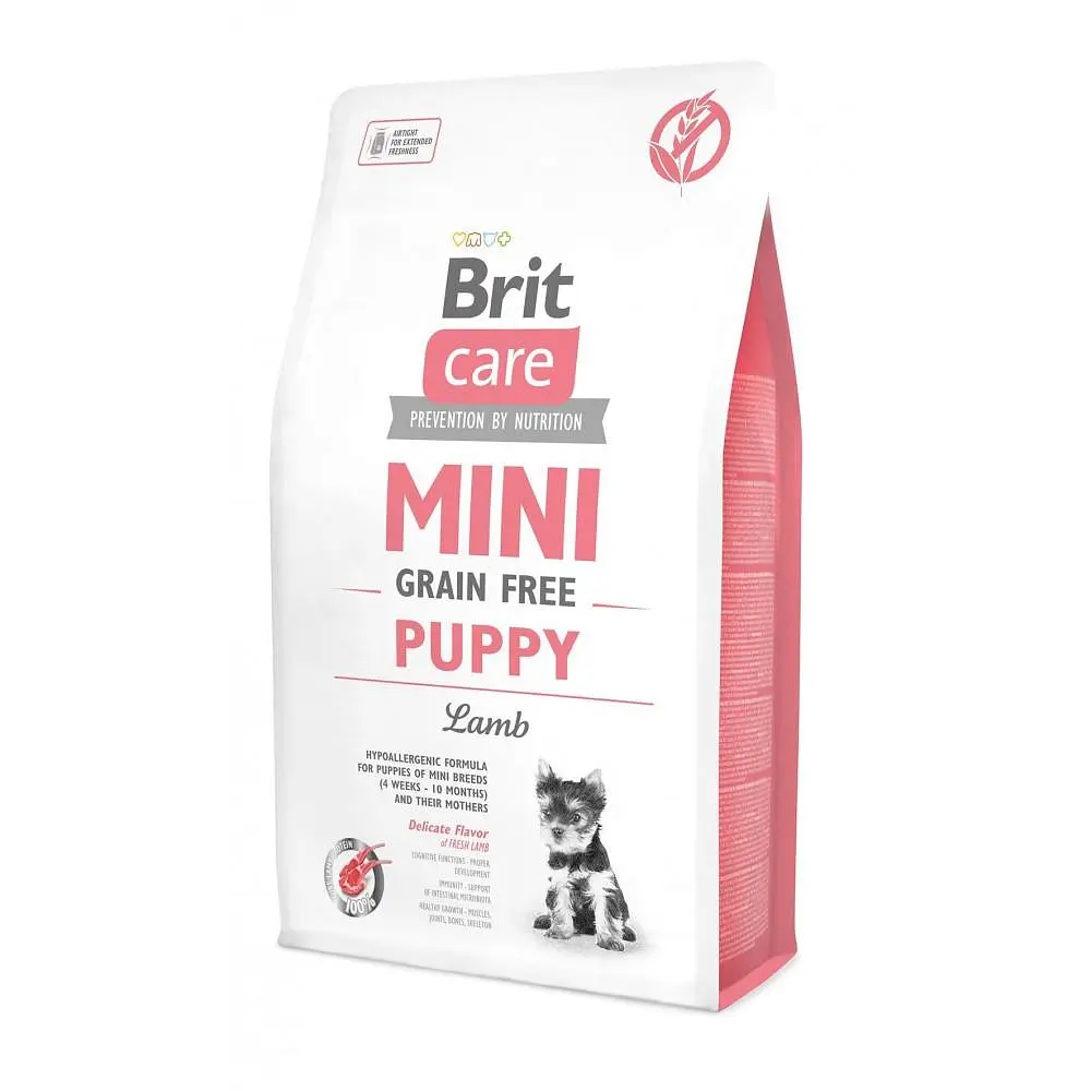 Сухий корм Brit Care GF Mini Puppy для цуценят мініатюрних порід, з ягням 2 кг (арт.170773/520138)