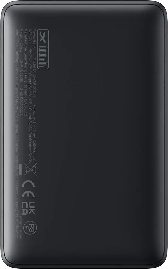 Портативний акумулятор Baseus EnerFill FP11 15W 10000mAh cosmic black (P1008210C123-00) - фото 2