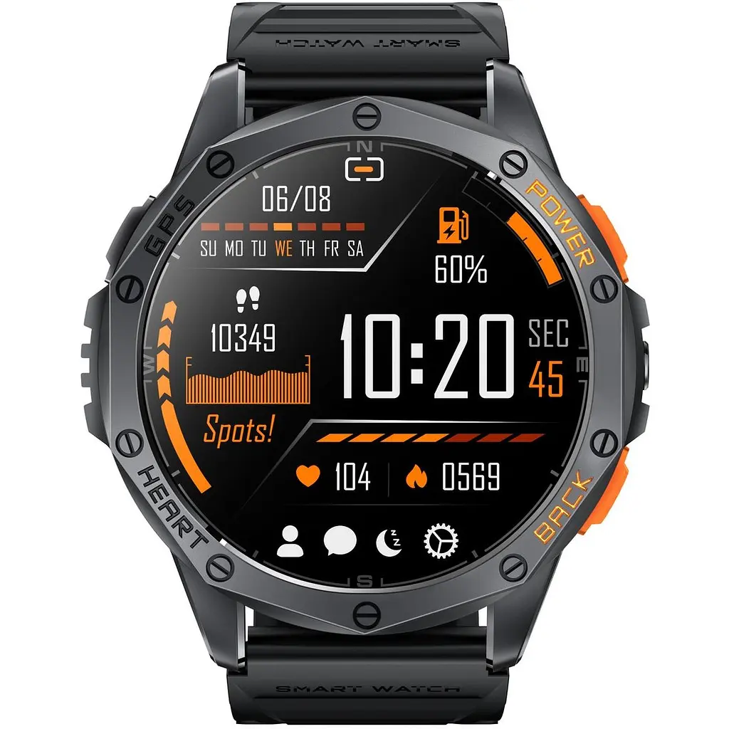 Смарт-годинник Uwatch Smart GPS Max Black 2 ремінці (3337) - фото 4