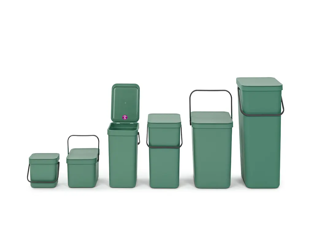 Ведро мусорное Brabantia Sort&Go, темно-зеленый, 3 л (129865) - фото 5