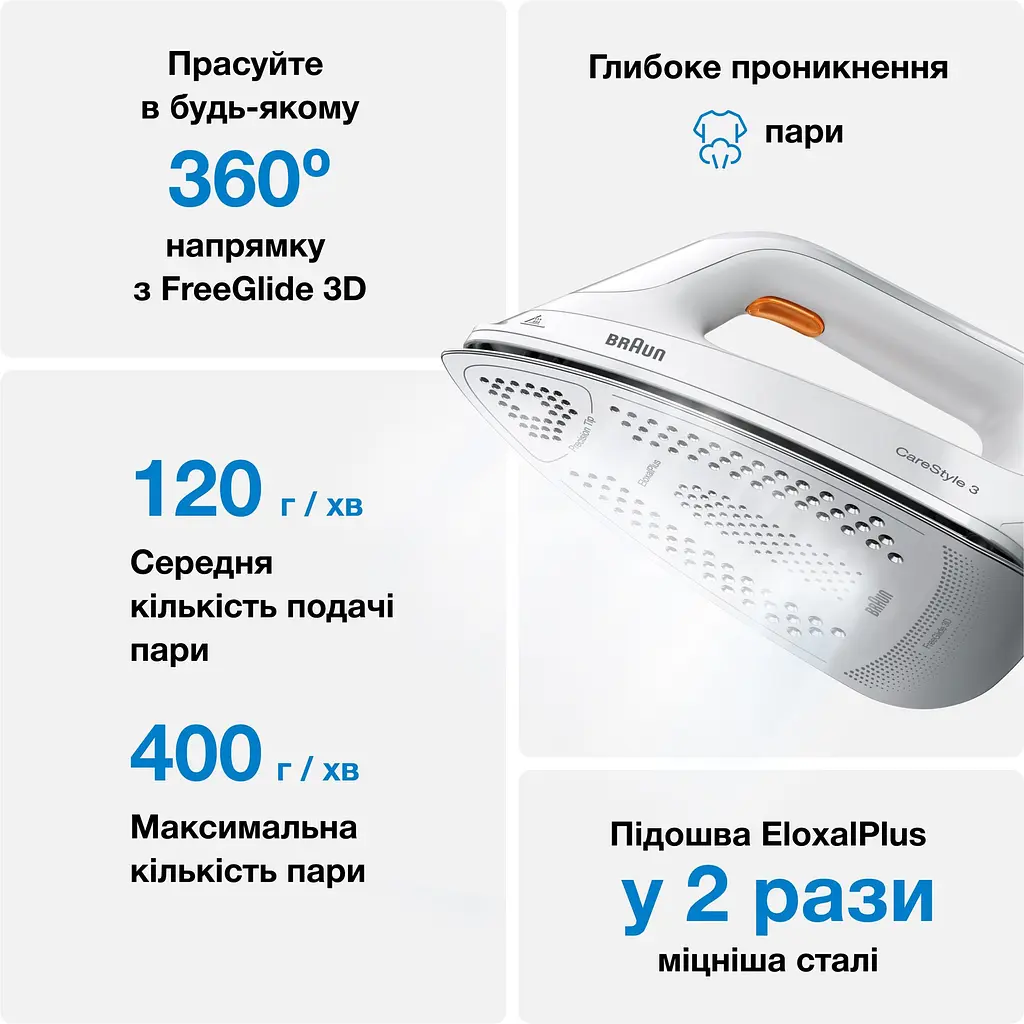 Гладильная система Braun CareStyle 3 IS 3132 WH белая - фото 8