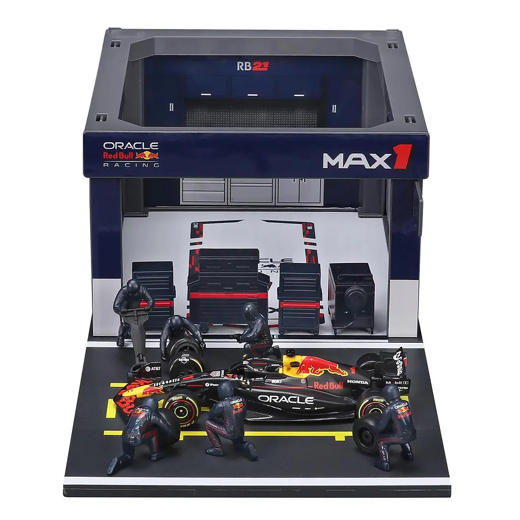Ігровий набір – PIT PASS ORACLE RED BULL RACING RB21 (2025) (1:43) Bburago 18-38459 (#1) - фото 3