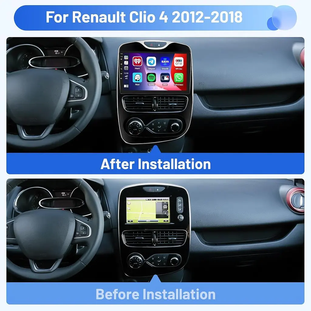 Автомагнітола Android 15 4/64GB для Renault Clio 2013–2018 з CarPlay - фото 7