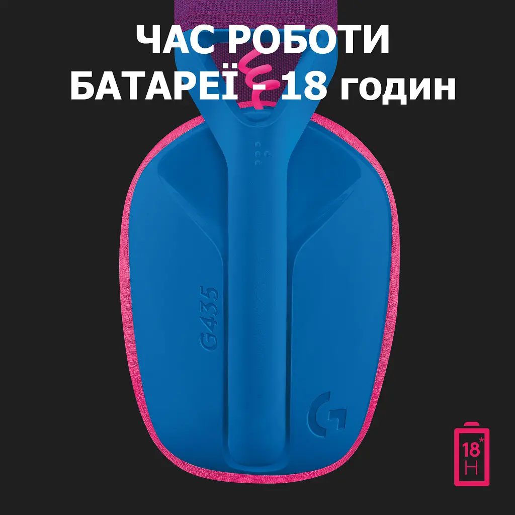 Навушники Logitech G435 Lightspeed Wireless Gaming Headset Blue (981-001062) - фото 7