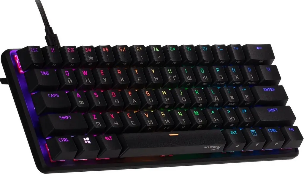 Клавіатура HyperX Alloy Origins 60 HX Red USB Black (4P5N4AA) - фото 2