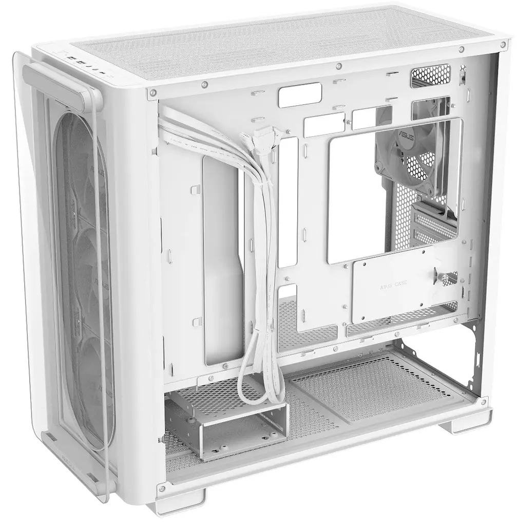 Корпус Asus A23 Plus Tempered Glass без БЖ (90DC00K3-B19010) White - фото 6