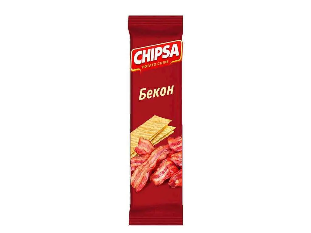 Чипси картопляні CHIPSA Бекон 55г