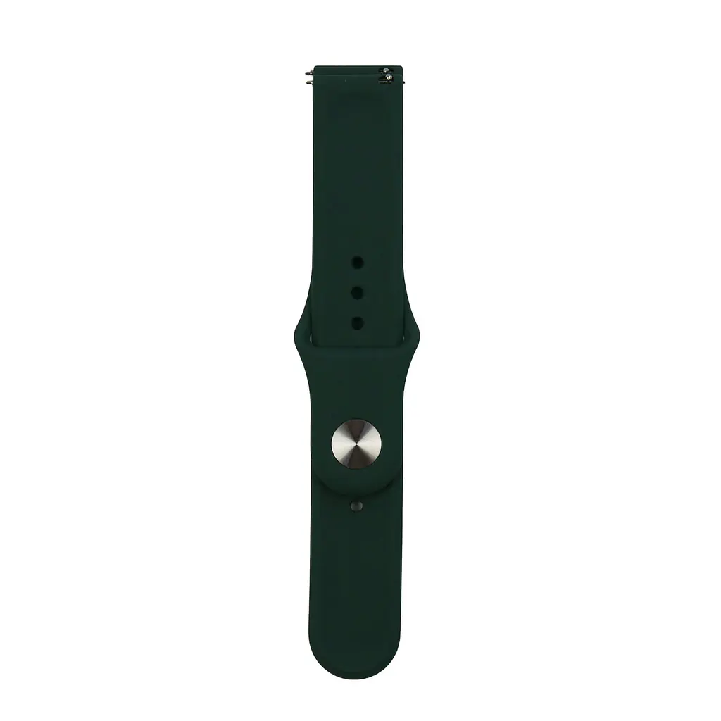 Ремешок Silicone 20 мм Samsung Watch Active/Galaxy S4 42/44 мм/Gear S2 Classic/Xiaomi Amazfit Зеленый - фото 2