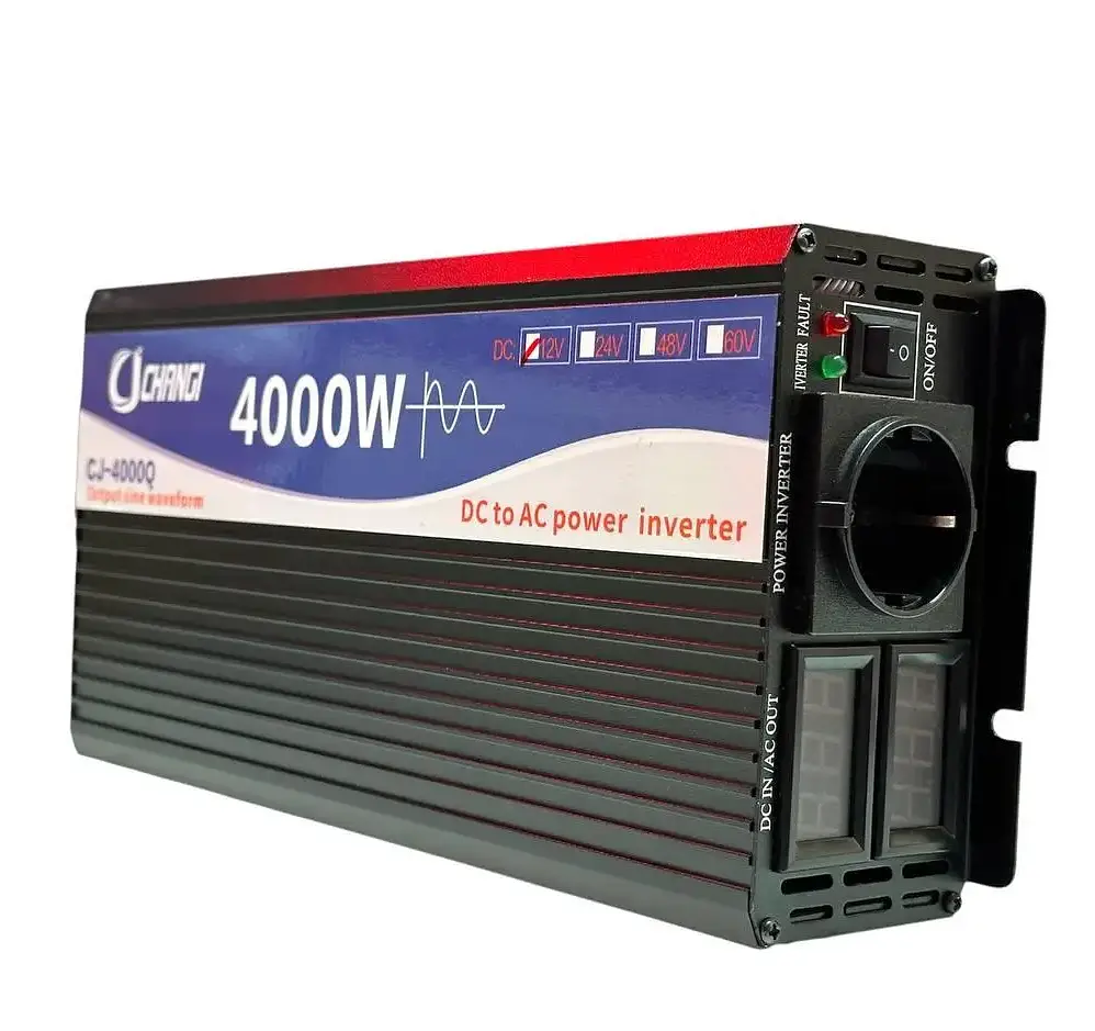 Инвертор чистый синус Changi CJ-4000Q 4000W DC 12Вт в переменный ток 220В - фото 2