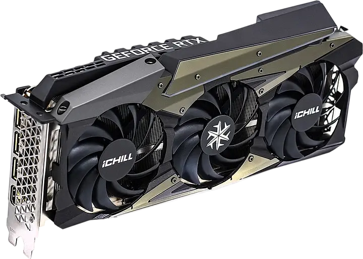 Відеокарта GeForce RTX 3080 10GB Inno3D iChill X3 LHR (C30803-106XX-1810VA37H) Б/В - фото 3