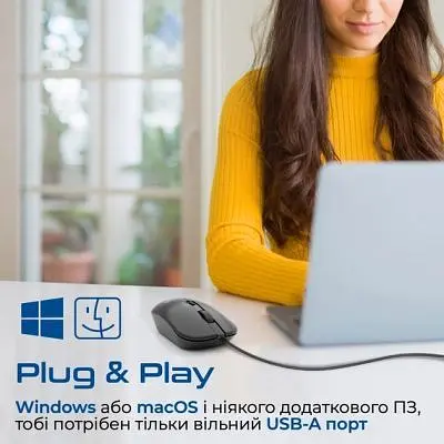 Компьютерная мышка Promate CM-2400 USB Black (cm-2400.black) - фото 7
