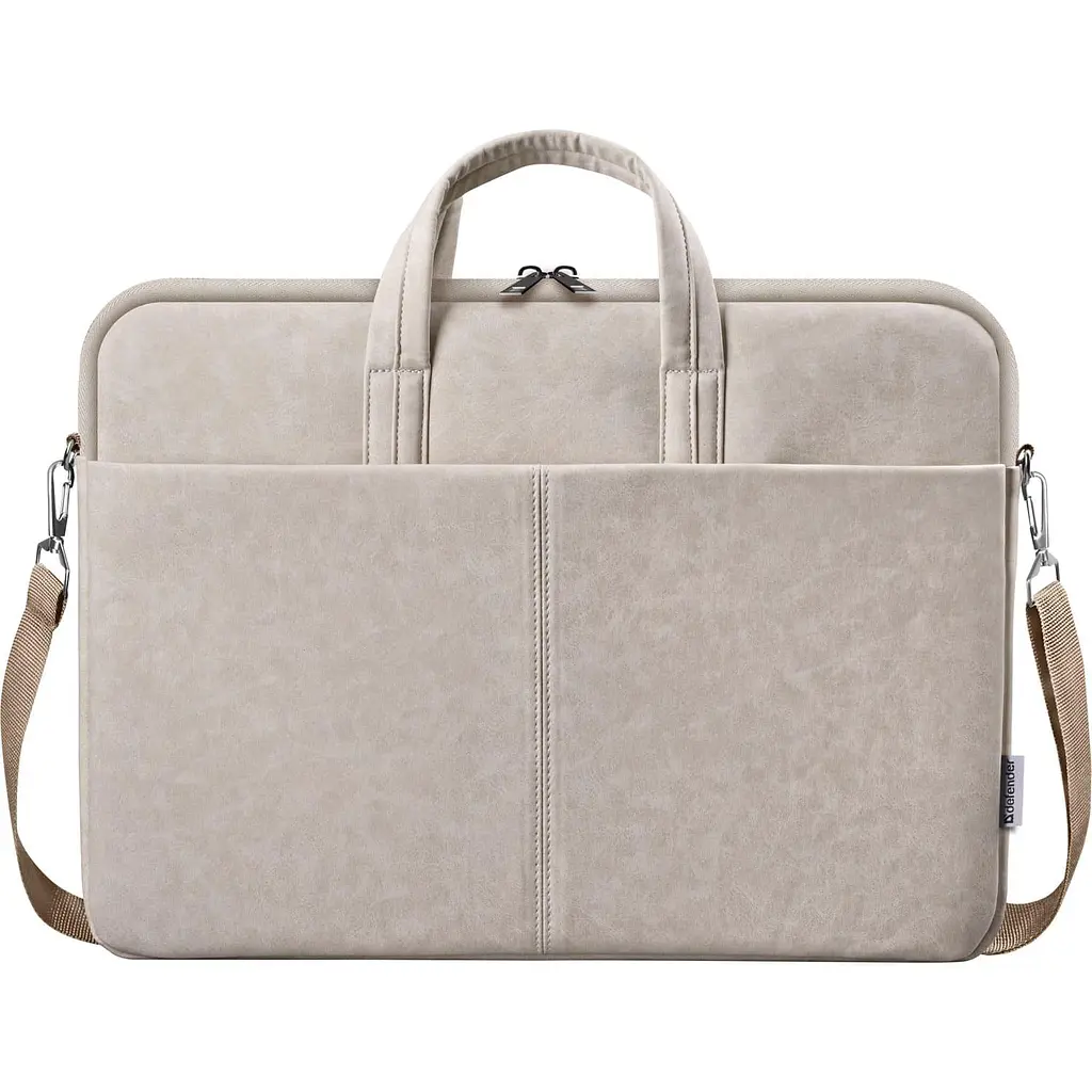 Сумка для ноутбука Defender 15.6' Solid, Beige, екокожа, 410х310х40 мм (26126) (26126_DEFENDER) - фото 3