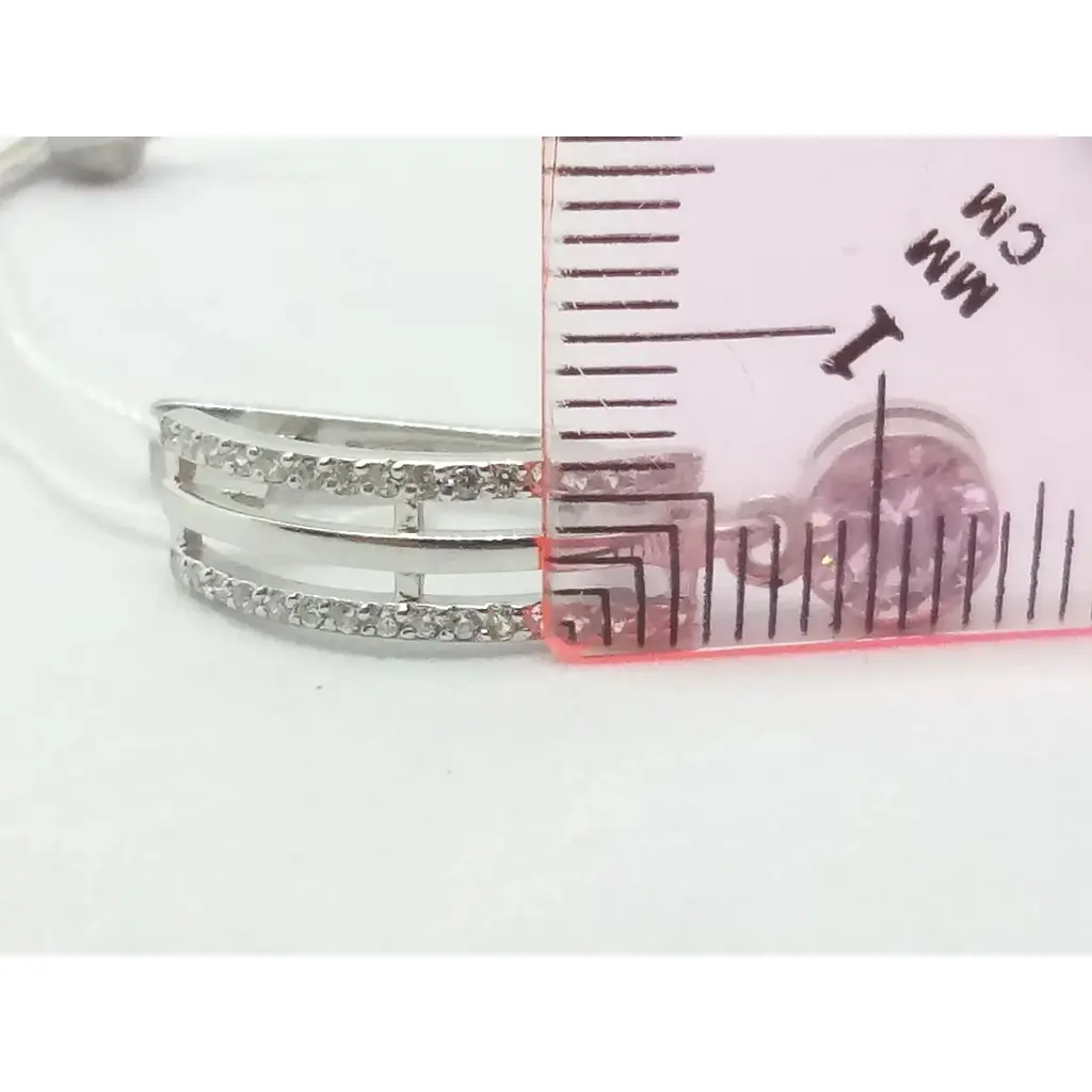 Серебряные серьги Vegas с фианитами. 20048Р - фото 5