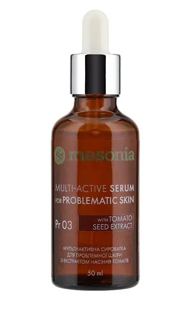 Мультиактивна сироватка Месонія для проблемної шкіри Mesonia Multi-Active Serum for Problematic Skin Tomato Seed Extract,30мл