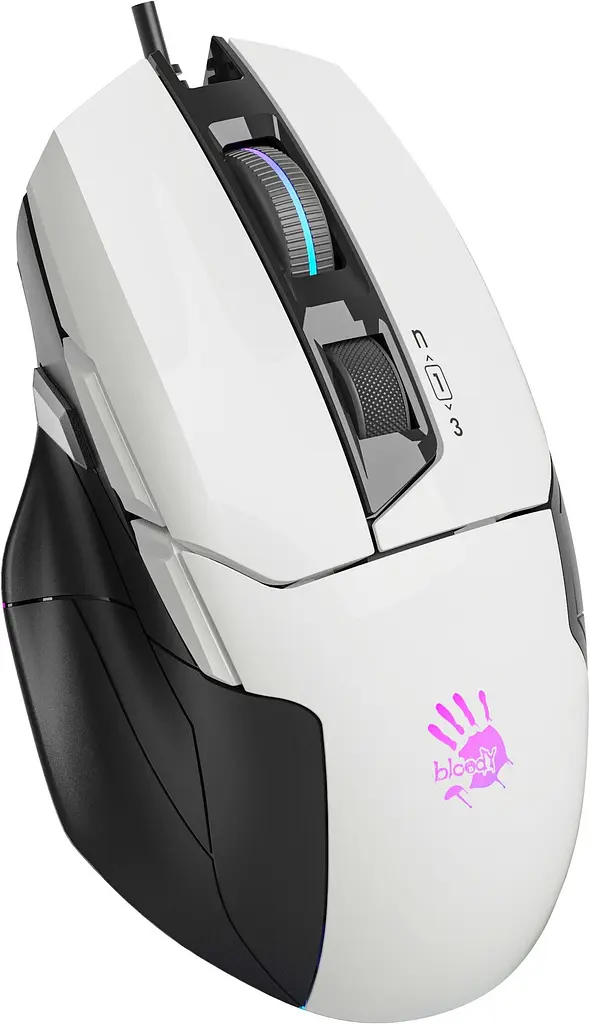 Миша A4Tech Bloody W70 Max USB panda white - фото 2