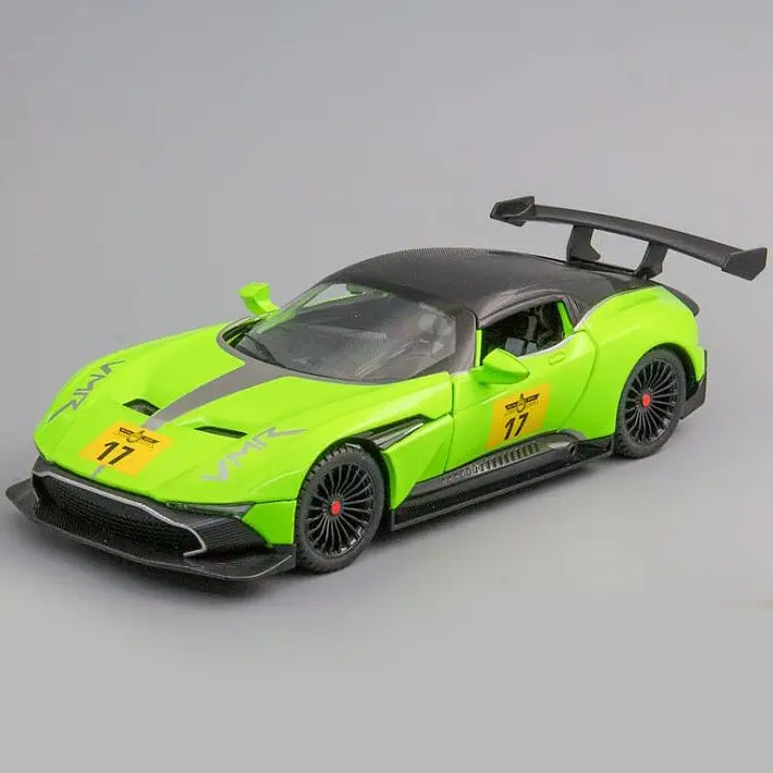 Колекційна металева модель автомобіля АвтоЕксперт Aston Martin Vulcan AMR Pro з інерцією, світлом та звуком 1:24 - фото 8