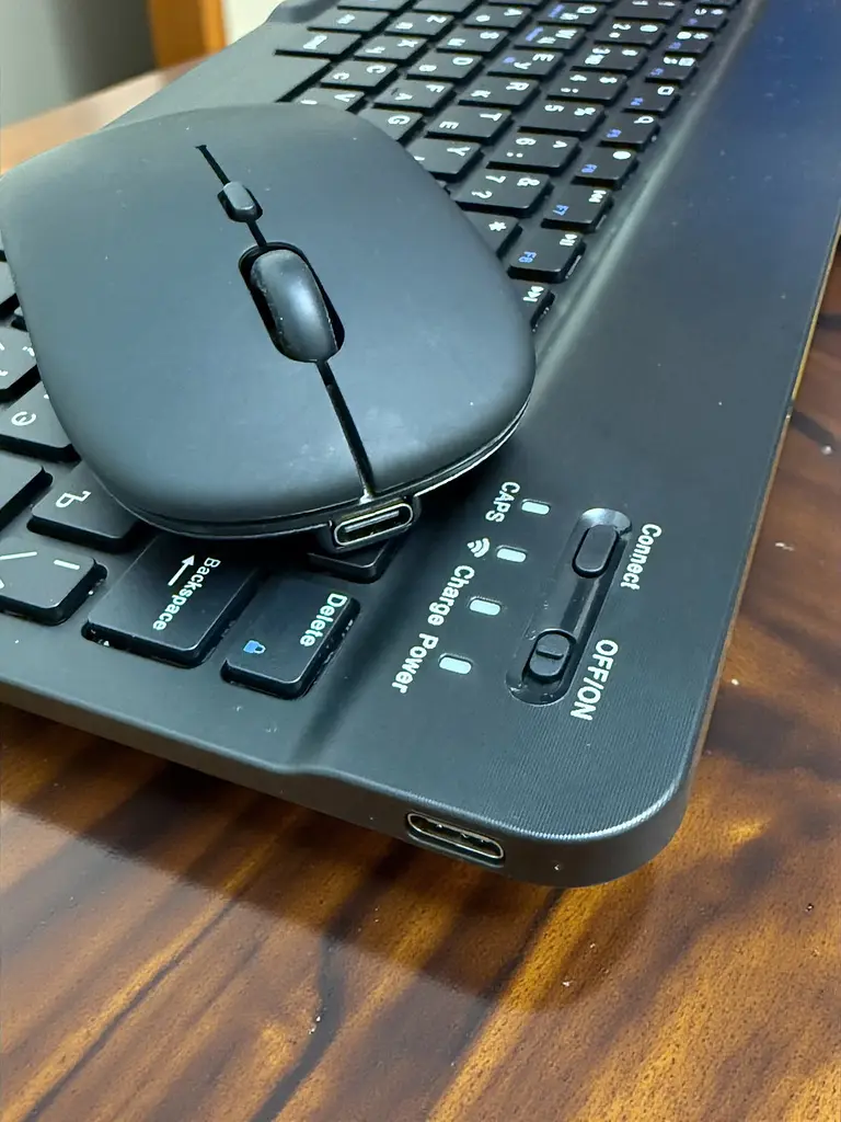 Бездротовий комплект Primo NB03 Bluetooth клавіатура і мишка - Black - фото 4