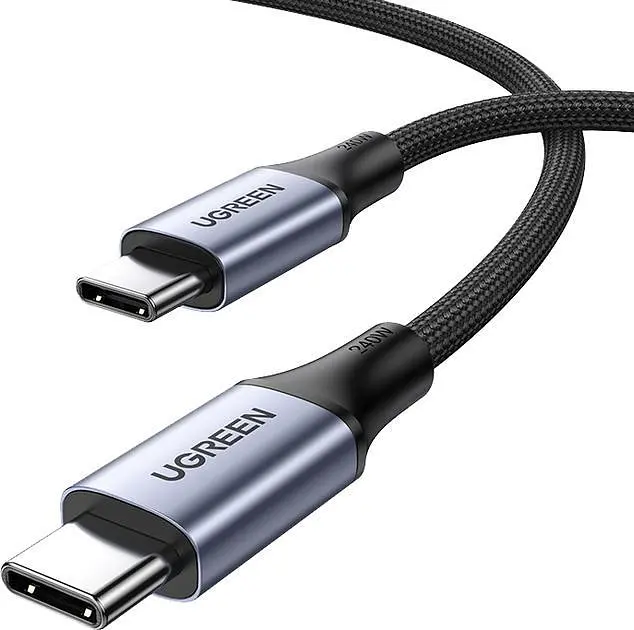 Кабель PD3.1 USB-C 240W UGREEN US535 Type-C для Type-C для швидкого заряджання ноутбука, планшета, телефону 5А 48V - фото 4