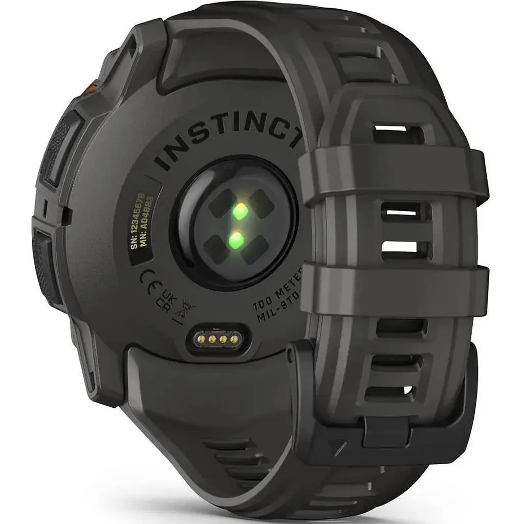 Смарт-часы Garmin Instinct 3 50mm Solar Black with Charcoal Band 010-02935-00 - фото 2