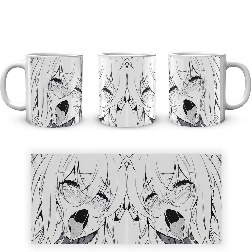 Кухоль GeekLand Ahegao Ахегао anime A 02.18 330 мл білий - фото 4