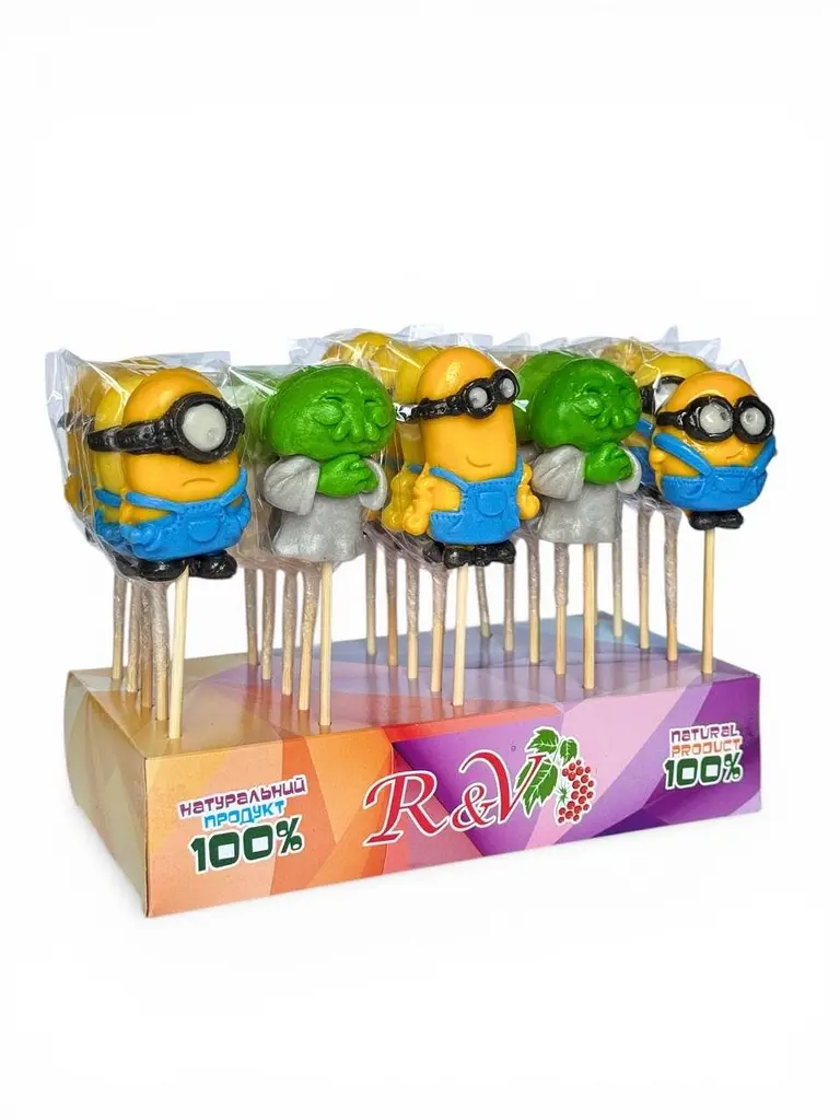 RV Льодяник Бешкетники Міньйони 40г 25шт