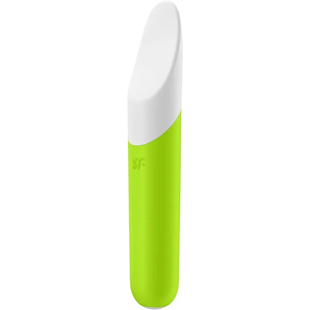 Минивибратор с гибким язычком Satisfyer Ultra Power Bullet 7 Green - фото 2