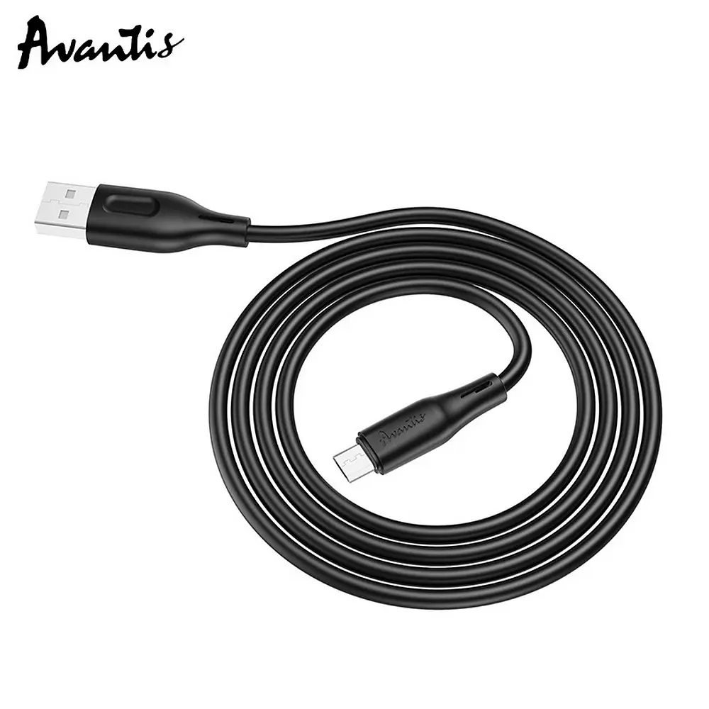 Кабель Avantis AC-87m Silicone cable Micro Black - фото 3