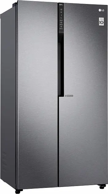 Холодильник SBS LG GC-B247JLDV 179х72х91см 2 двері холодильне відділення-394 л морозильне відділення-219 л A+ NF зона свіжості дисплей зовнішній платиново-сріблястий (GC-B247JLDV) - фото 4