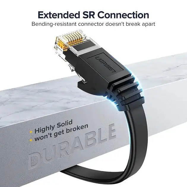 Високошвидкісний інтернет кабель UGREEN NW102 Cat6 Ethernet Lan мережевий шнур патч-корд RJ45 0.5 м (50172) - фото 6