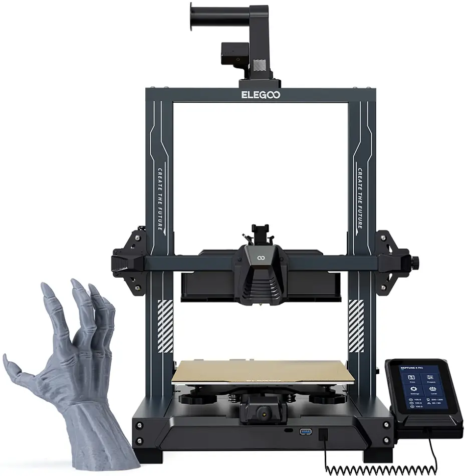 Друкарка 3D ELEGOO Neptune 4 Pro (FDM 1.75 mm 225x225x265 mm WLAN USB сірий) - фото 4