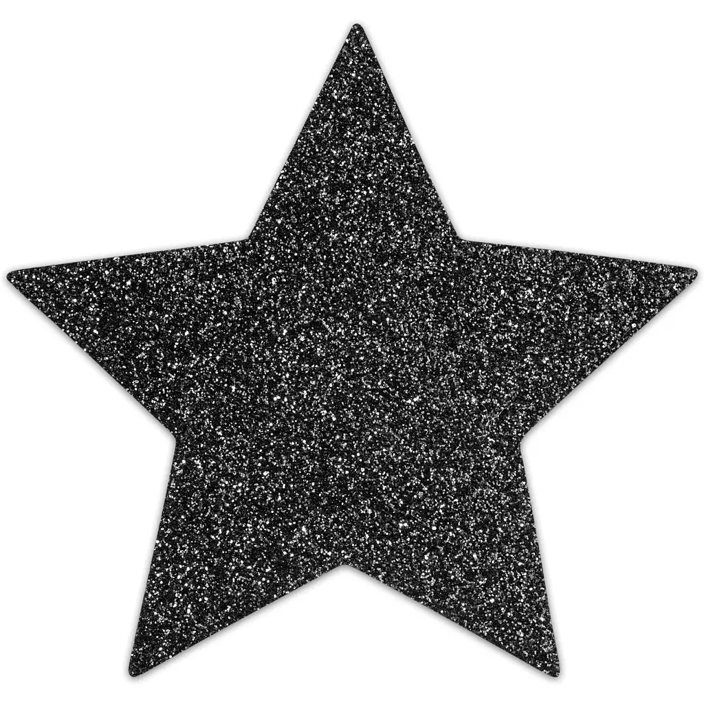 Пестіс - стикини Bijoux Indiscrets - Flash Star Black, наклейки на соски - фото 2