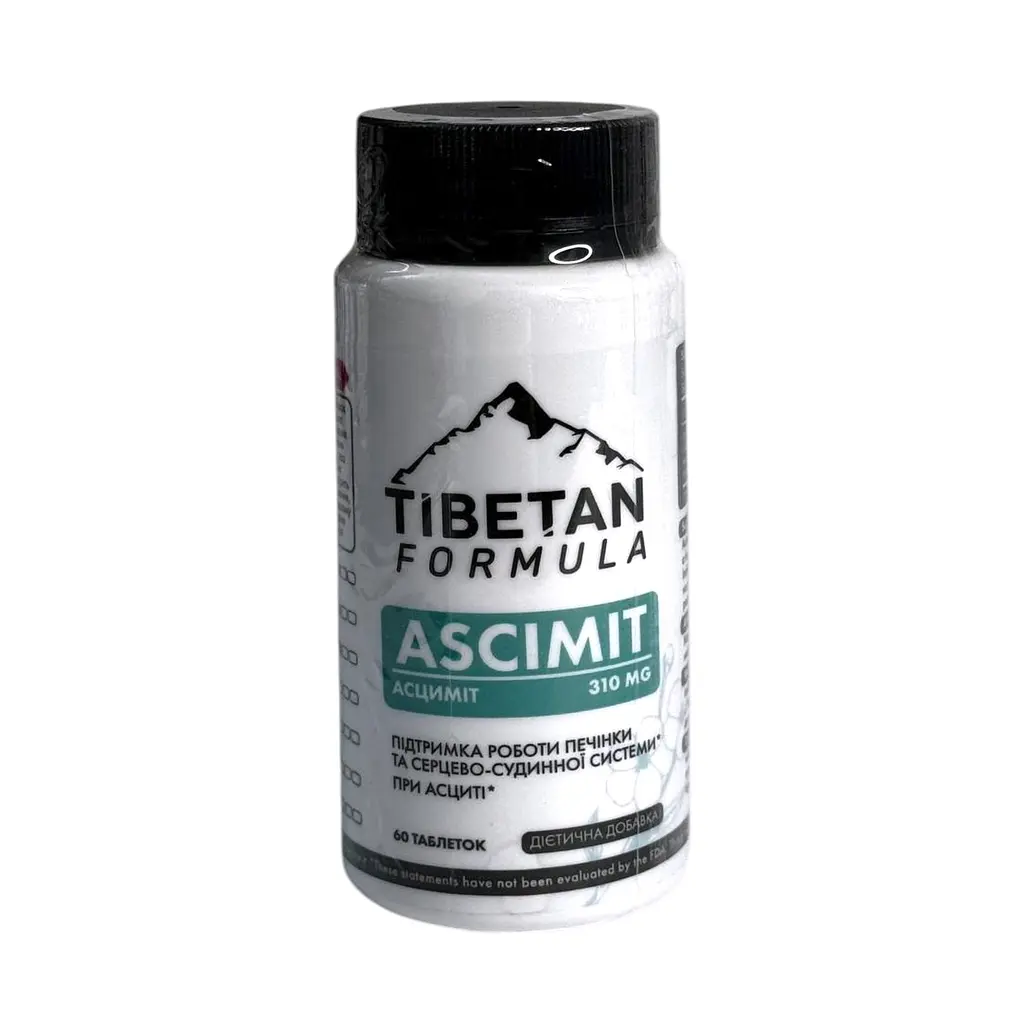Дієтична добавка Tibetan Formula Асциміт 60 таблеток
