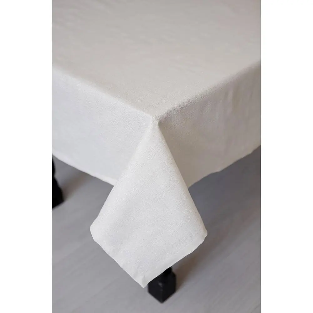 Скатерть Прованс Жемчужина праздничная с люрексом 132х180 см White (37596) - фото 3