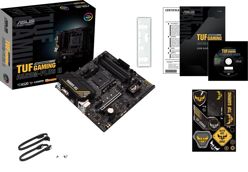 Материнская плата TUF GAMING A520M-PLUS II sAM4 A520 4xDDR4 HDMI DP D-Sub mATX Asus teh0019067 - фото 3
